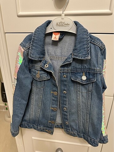 Koton kız çocuk kot ceket - Görsel 5