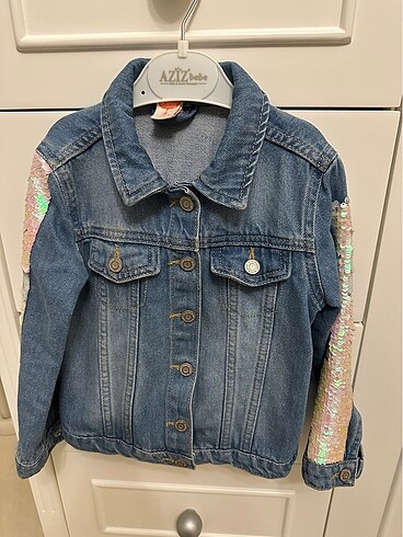 Koton kız çocuk kot ceket - Görsel 11