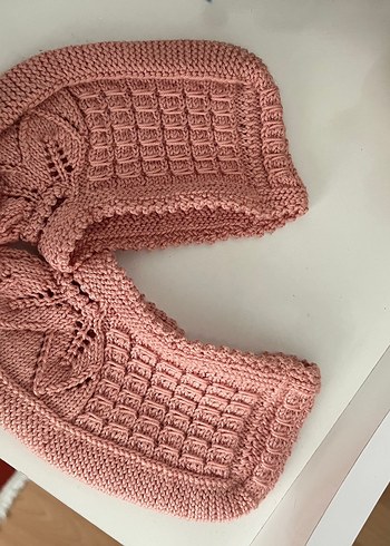 Pembe Mini Örgü patij - Görsel 3