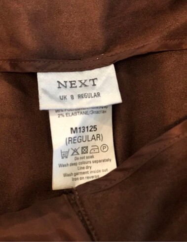 38 Beden kahverengi Renk Likralı İspanyol paça taşlanmış süet pantalon