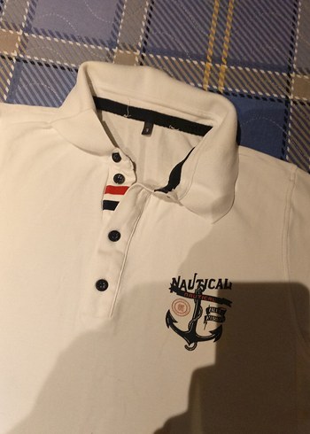 Erkek Beyaz Kısa Kollu Polo Tişört - Görsel 2