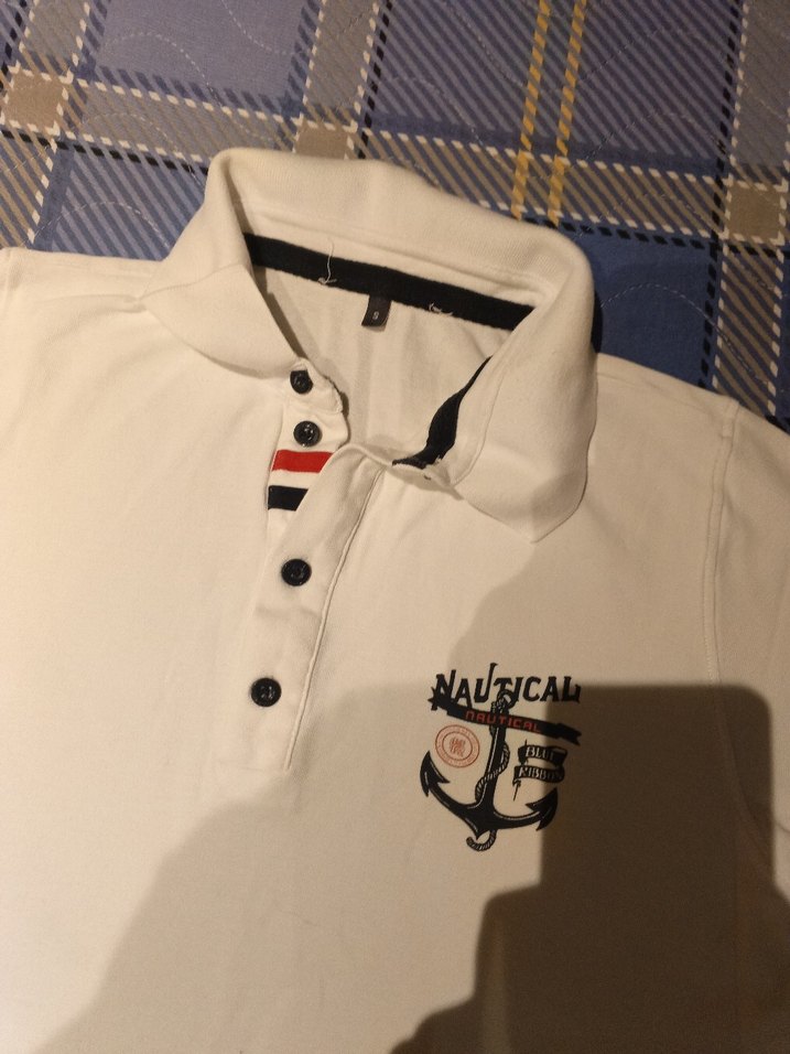 Erkek Beyaz Kısa Kollu Polo Tişört - Görsel 2