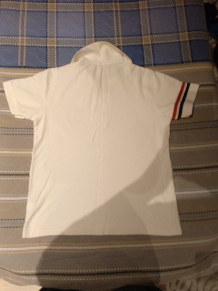 Erkek Beyaz Kısa Kollu Polo Tişört - Görsel 3