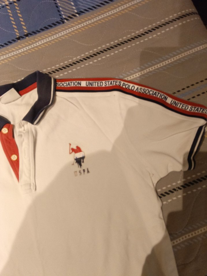 Erkek Beyaz Kısa Kollu Polo Tişört - Görsel 5