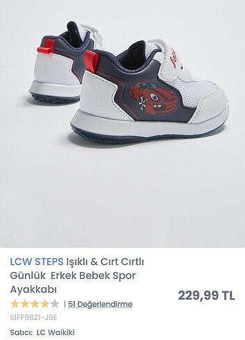 LCW ışıklı bebek Spor