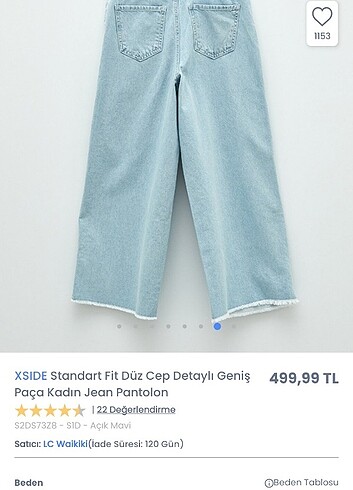 Geniş paça Jean 