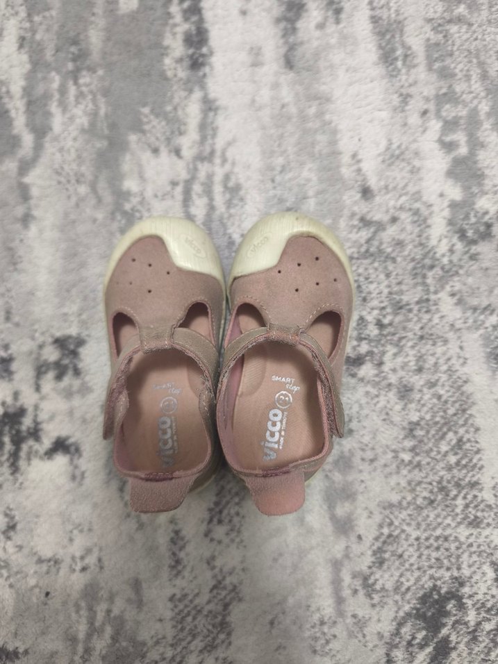 Kız Bebek İlk Adım Ayakkabısı Pembe Velcro - Görsel 3