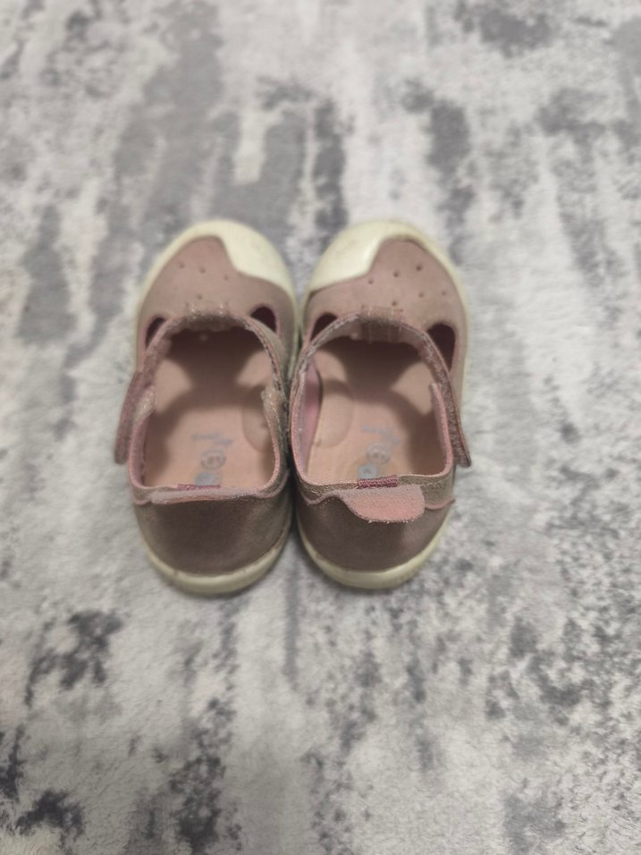 Kız Bebek İlk Adım Ayakkabısı Pembe Velcro - Görsel 2