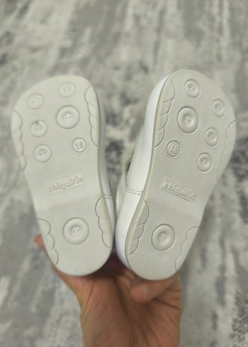 Klasik Beyaz Kız Bebek İlk Adım Ayakkabısı - Görsel 5