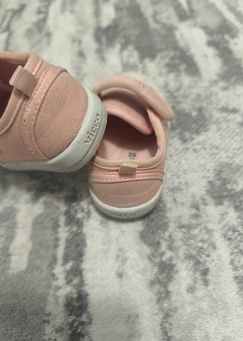 Kız Çocuk Pembe Cırt Cırtlı Spor Ayakkabı - Görsel 2