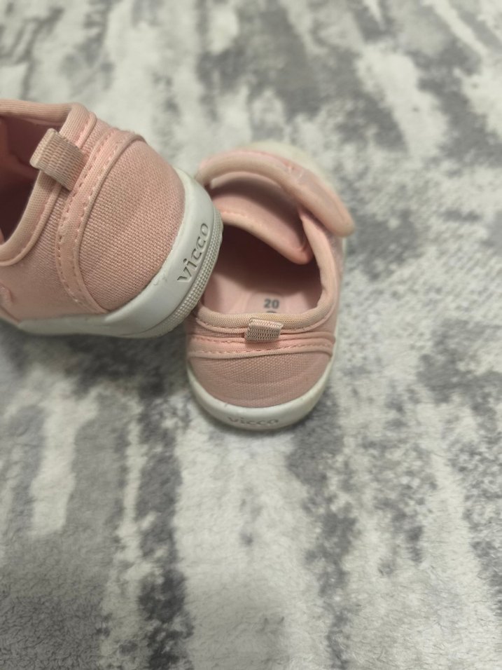 Kız Çocuk Pembe Cırt Cırtlı Spor Ayakkabı - Görsel 2