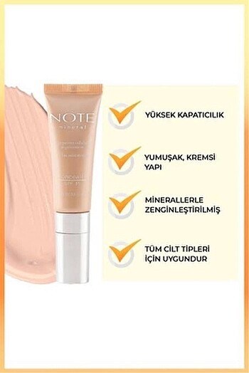 Beden Note conceular göz altı kapatıcı 203