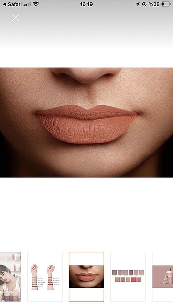 Beden kahverengi Renk Loreal Paris les chocolats ruj kalıcı mat 844 numara