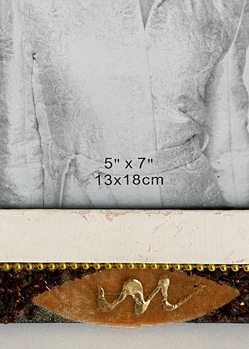 Kahverengi nostalji dekoratif çerçeve - Görsel 3