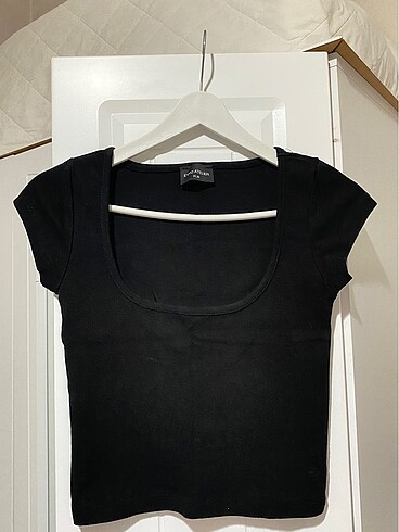 Önü açık bluz kare yaka bluz - Görsel 6