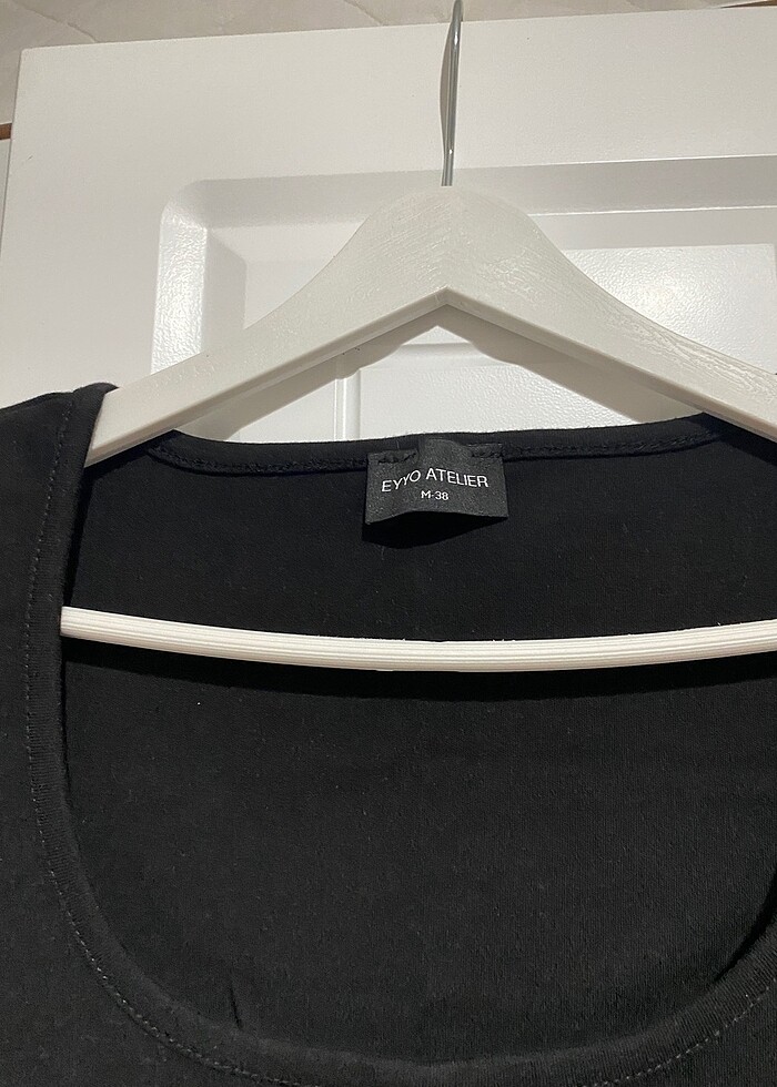 Önü açık bluz kare yaka bluz - Görsel 4