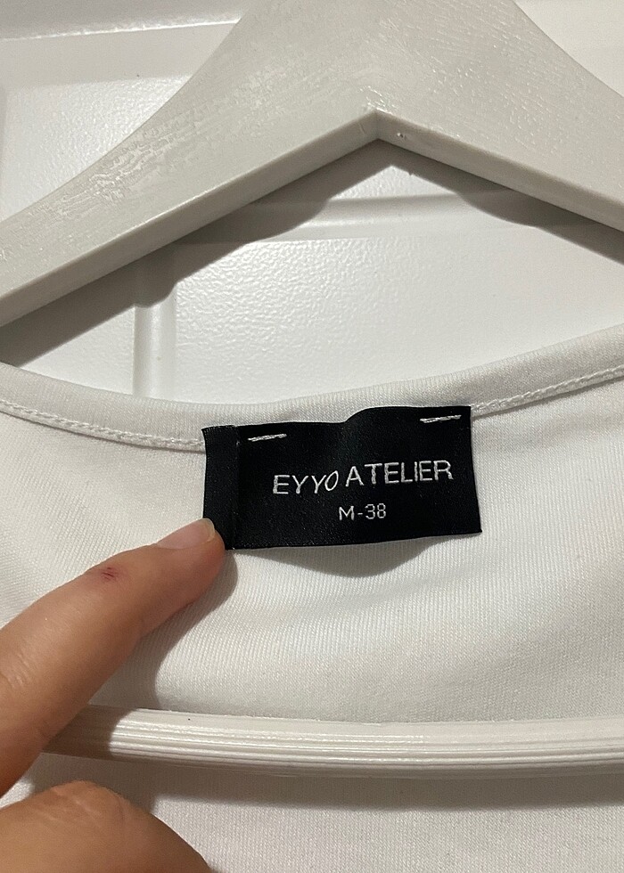 Kare yaka bluz önü açık bluz - Görsel 3