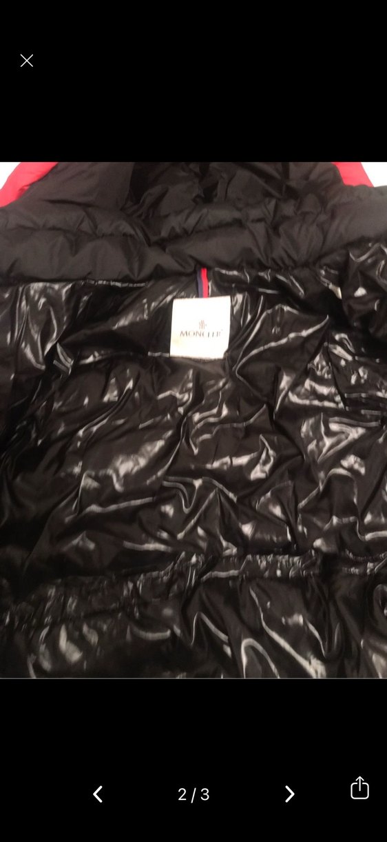 Moncler Çocuk Siyah Kapüşonlu Kaban - Görsel 2