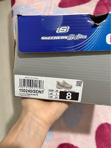 38 Beden ten rengi Renk Skechers Dlites
