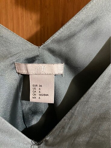 s Beden turkuaz Renk H&M saten albise