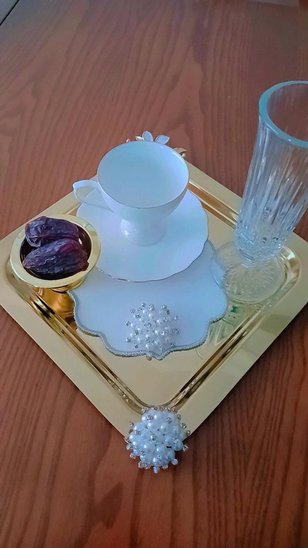 İşlemeli Beyaz Peçete - Görsel 2