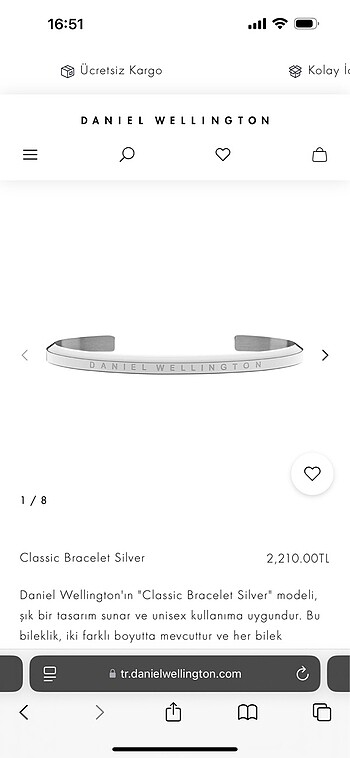 Daniel Wellington Bileklik