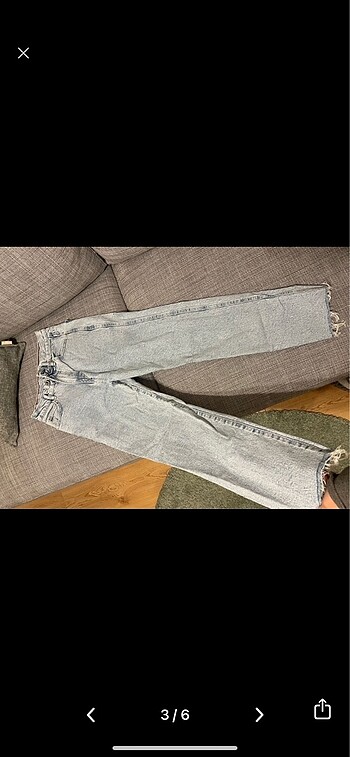 xs Beden mavi Renk Pull bear straight jean