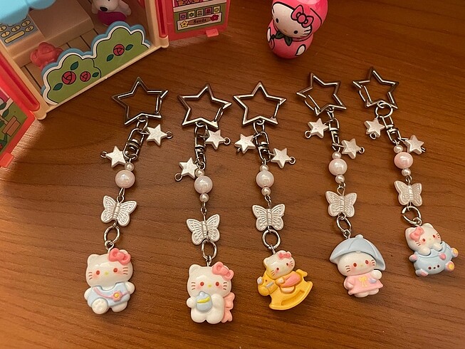 Hello kitty sevimli anahtarlık