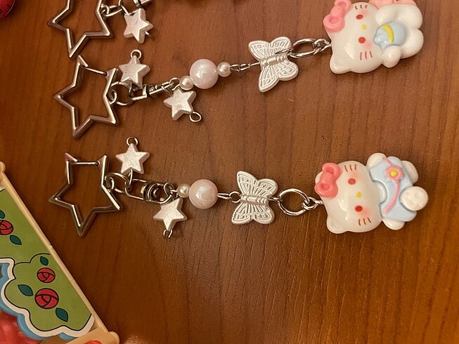 Beden pembe Renk Hello kitty sevimli anahtarlık