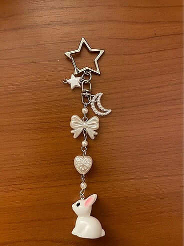 Beden Moon and star rabbit anahtarlık