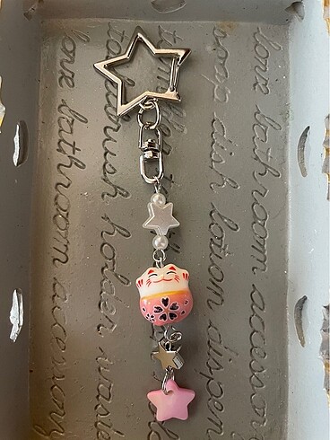 Coquette pembe şans kedisi charm