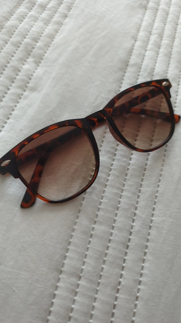 Kahverengi Retro Kadın Leopar Güneş Gözlüğü - Görsel 2