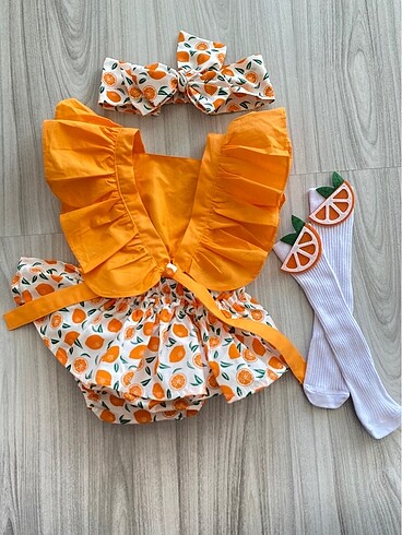 Diğer Kız bebek tulum bandana