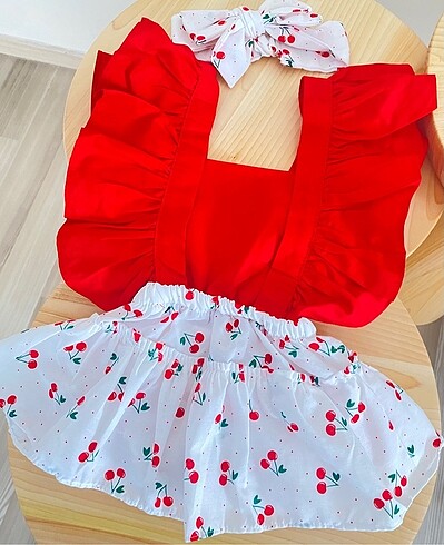 Kız bebek tulum ve bandana