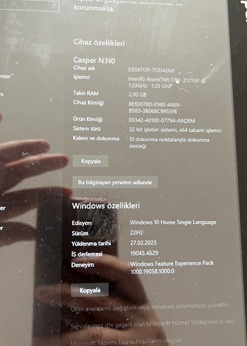 Casper Nirvana N310 Siyah Tablet - Görsel 6