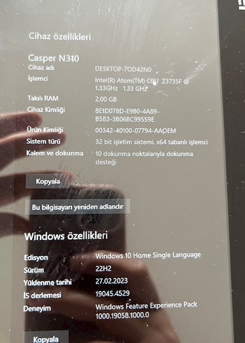 Casper Nirvana N310 Siyah Tablet - Görsel 7
