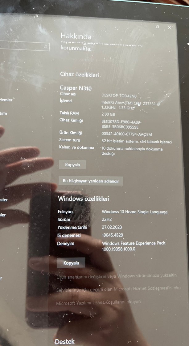Casper Nirvana N310 Siyah Tablet - Görsel 5
