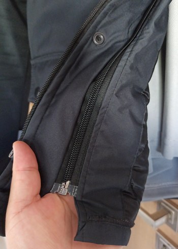Zara Gri Baskılı Erkek Kaban, Uzun Kollu, Kemerli