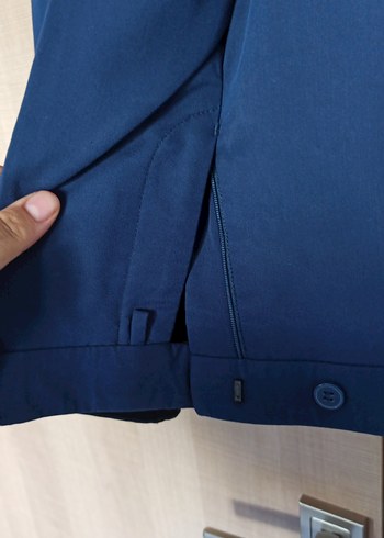 Zara Düğmeli Lacivert Erkek Pantolon