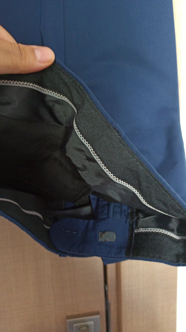 Düğmeli Lacivert Erkek Pantolon - Görsel 2