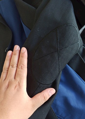 Düğmeli Siyah Erkek Takım Elbise Ceket - Görsel 6