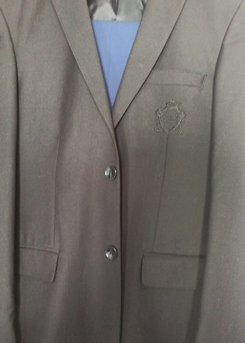 Düğmeli Siyah Erkek Takım Elbise Ceket - Görsel 2