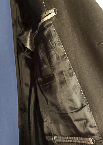 Düğmeli Siyah Erkek Takım Elbise Ceket - Görsel 4