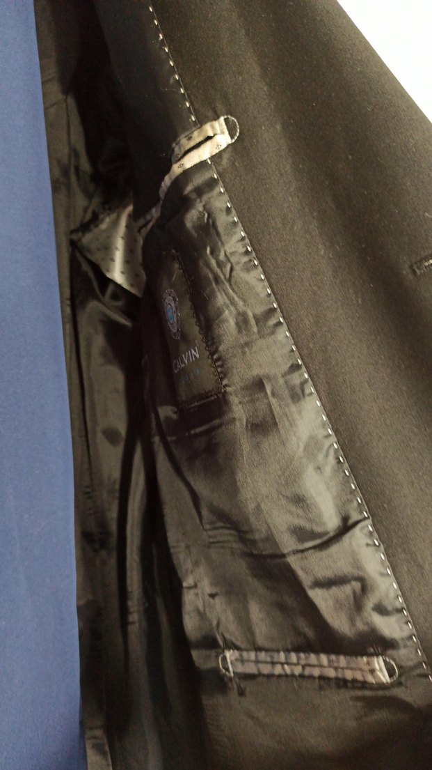 Düğmeli Siyah Erkek Takım Elbise Ceket - Görsel 4