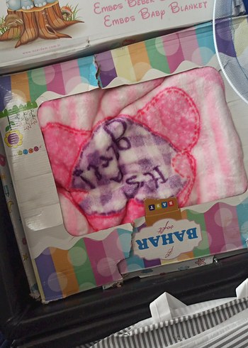 Beden Gri Desenli Bebek Battaniyesi