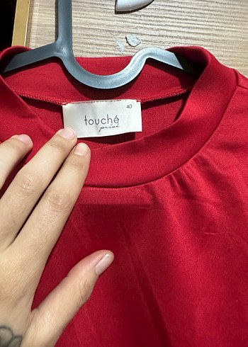 Touche Kırmızı Kadın Sweatshirt - Görsel 2