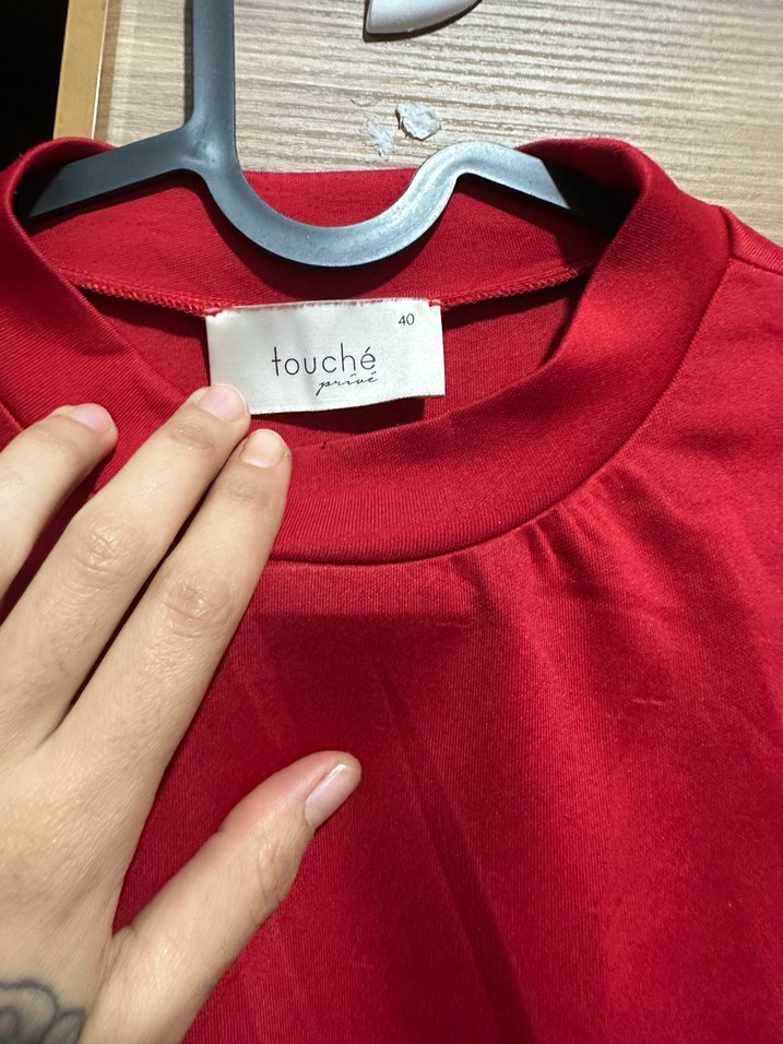 Touche Kırmızı Kadın Sweatshirt - Görsel 2