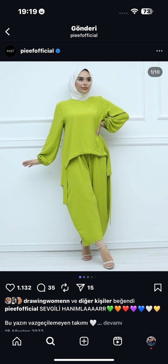 Pieef marka takım 3 renk mevcut - Görsel 3