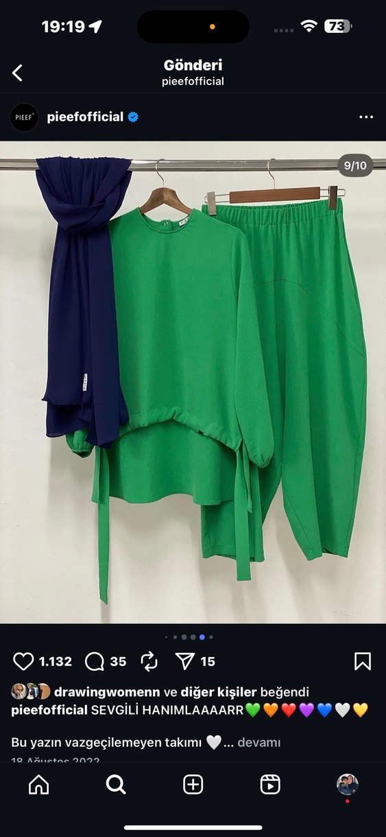 Pieef marka takım 3 renk mevcut - Görsel 2