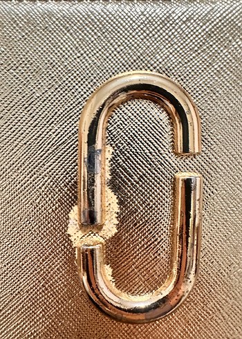 Altın Renkli uzun askı Detaylı Deri Çanta - Görsel 5